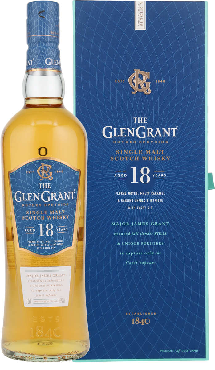 The Glen Grant Single Malt Scotch Whisky Rare 18 Years 43% vol. 0,7l