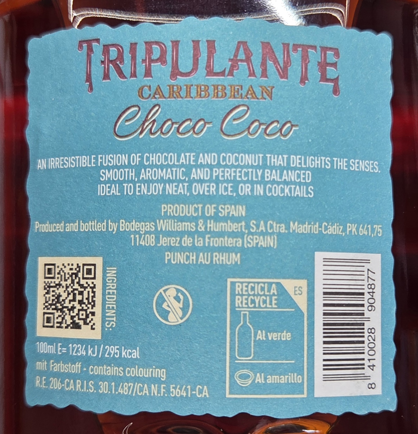 Tripulante Caribbean Choco Coco 34% vol. 0,7L