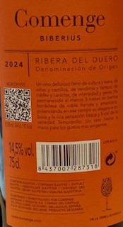 Bodegas Comenge "Biberius" D.O. Ribera del Duero Spanien 0,75 l