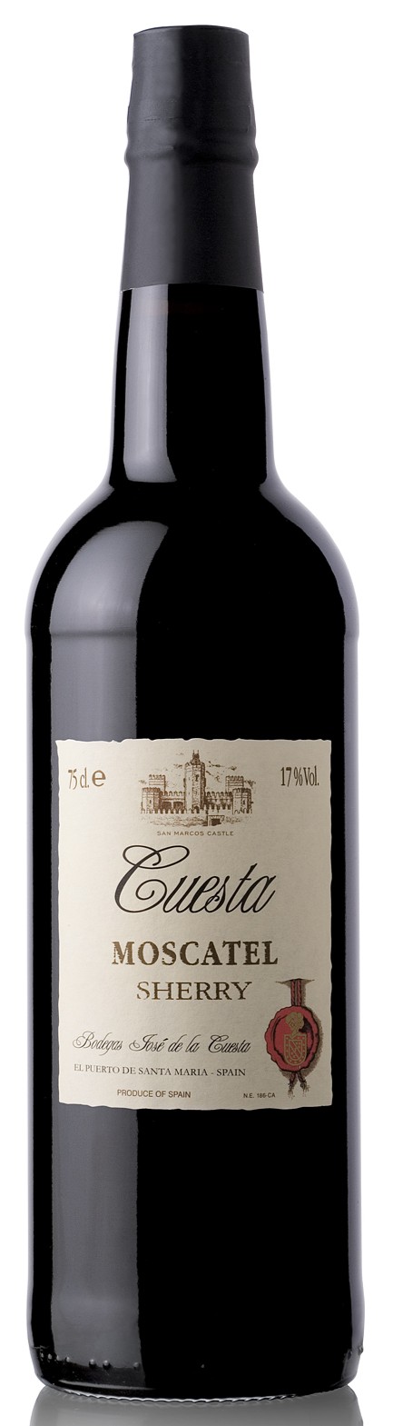 Sherry Cuesta Moscatel 17% Vol. Bodegas Jose de la Cuesta Spanien 0,75 l
