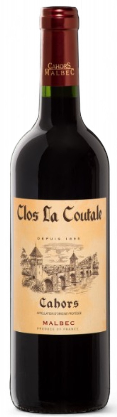 Clos la Coutale Cahors AOC Südwesten Frankreich BIO 0,75 l