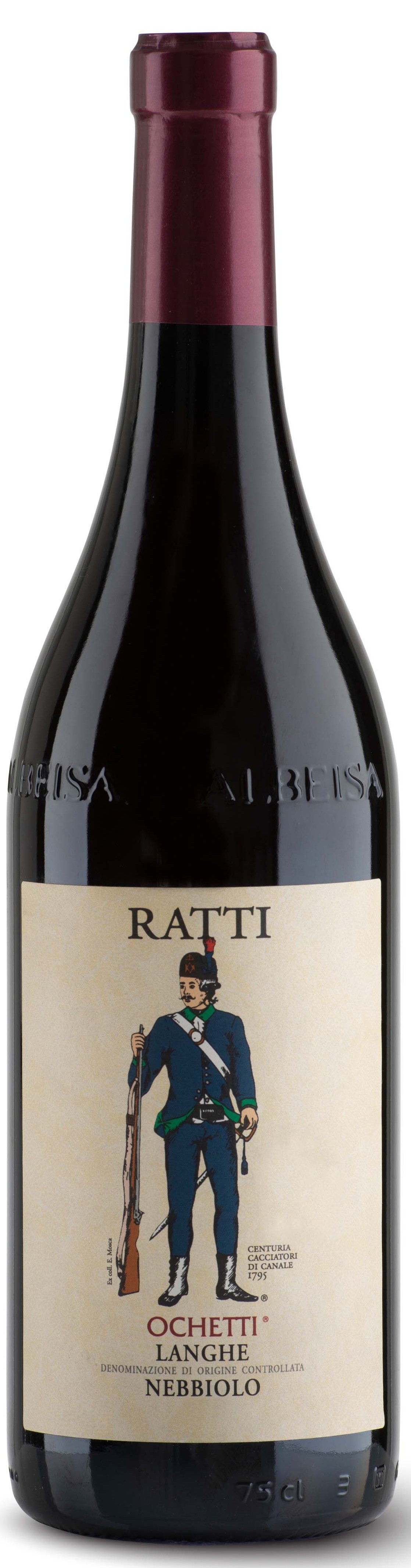Cantina Ratti Ochietti Langhe DOC Nebbiolo Piemont Italien 0,75 l