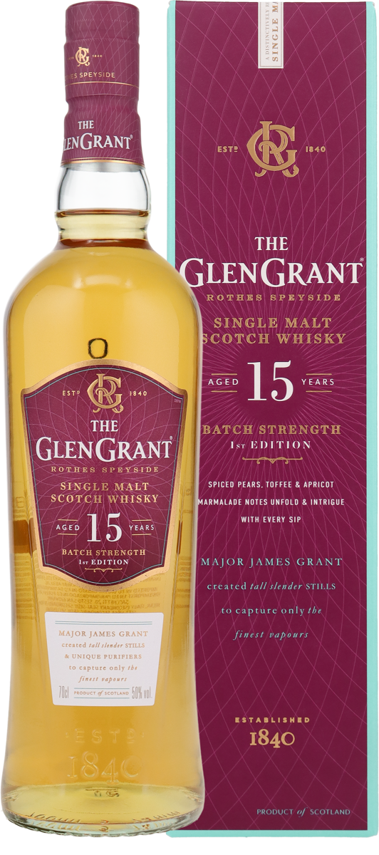 The Glen Grant Single Malt Scotch Whisky 15 Years Batch strenght 1st Edition 50% vol. 0,7l