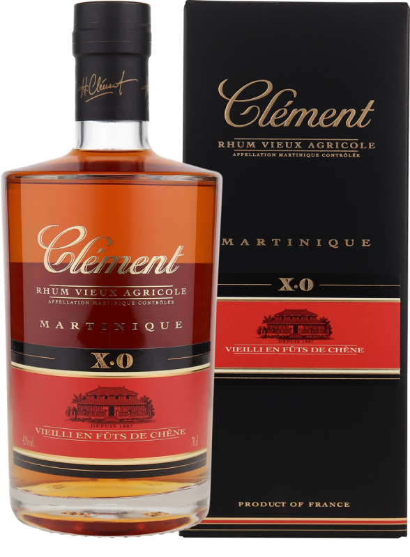 Rhum Clément Vieux XO 42% vol. Rhum Agricole A.O.C. Martinique