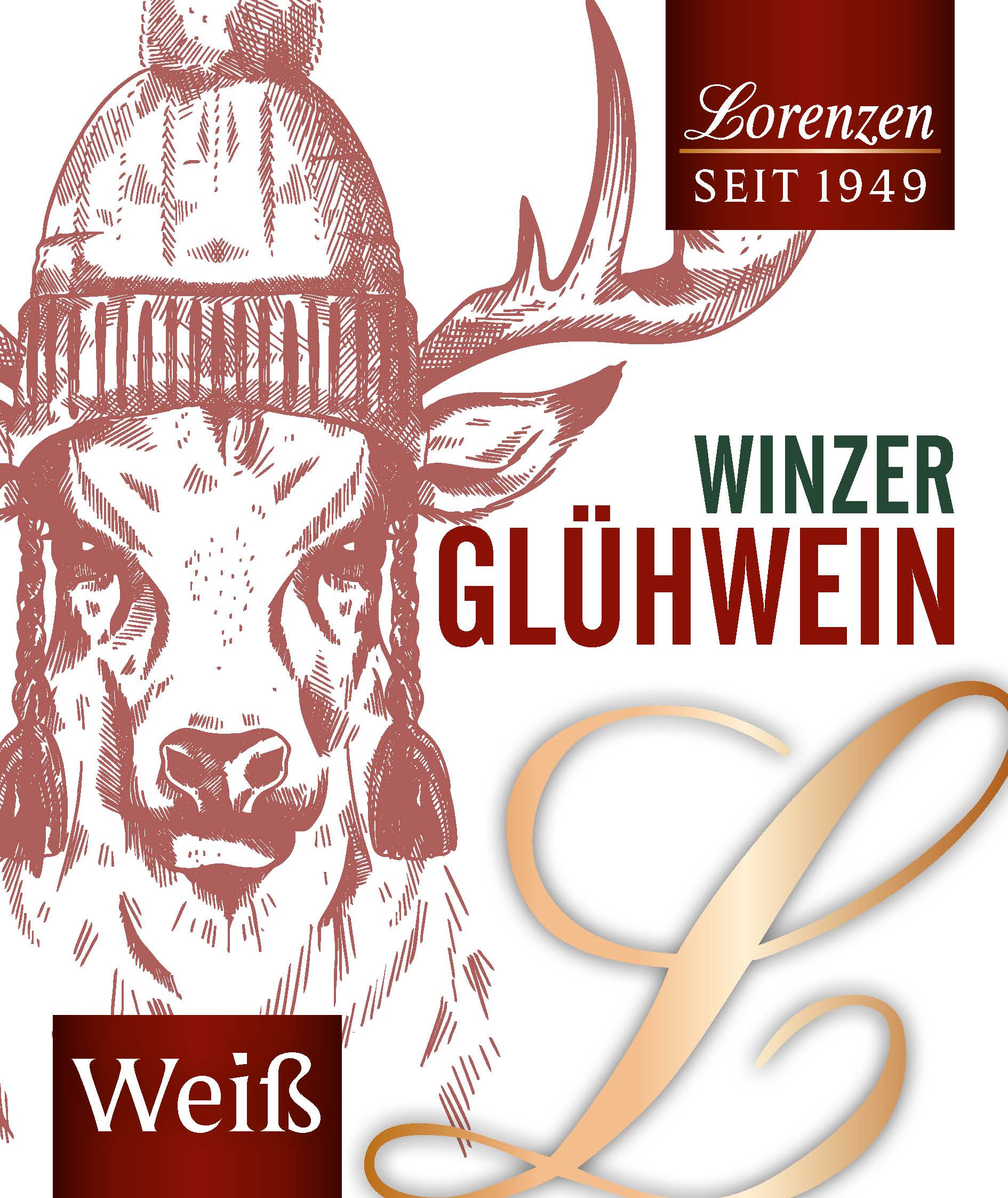 Winzer Glühwein WEIß Edition "Lorenzen"  Rheinhessen 1,0 l