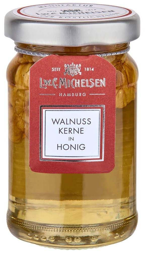 L.W.C. Michelsen Honigzubereitung "Walnuss-Kerne in Honig" KLEIN flüssig 125g