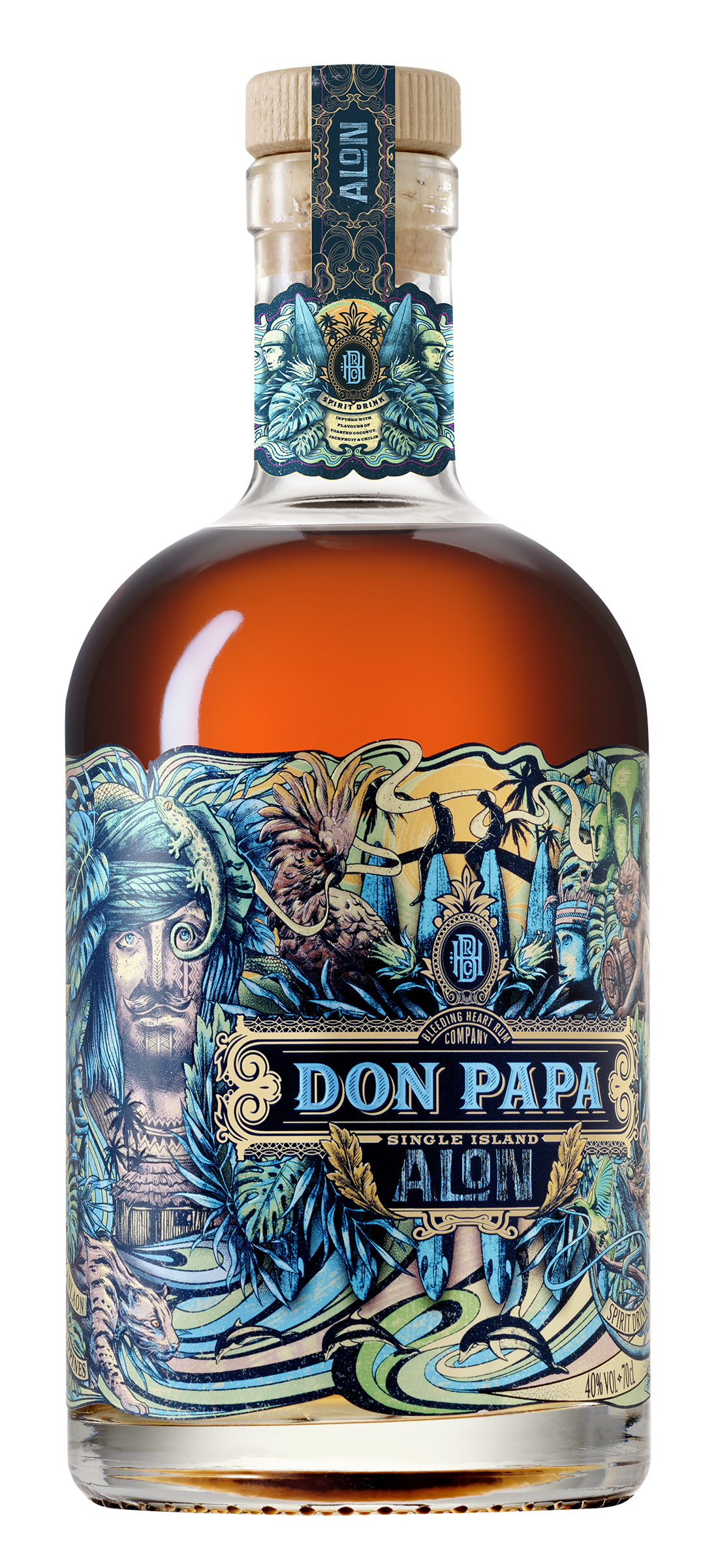 Don Papa Alon 40% vol. Philippinen, Zuckerinsel Negros 0,7 l