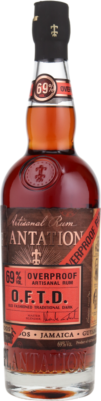 Rum Plantation Overproof Artisanal Barbados, Jamaica, Guyana 69% vol. 0,7 l