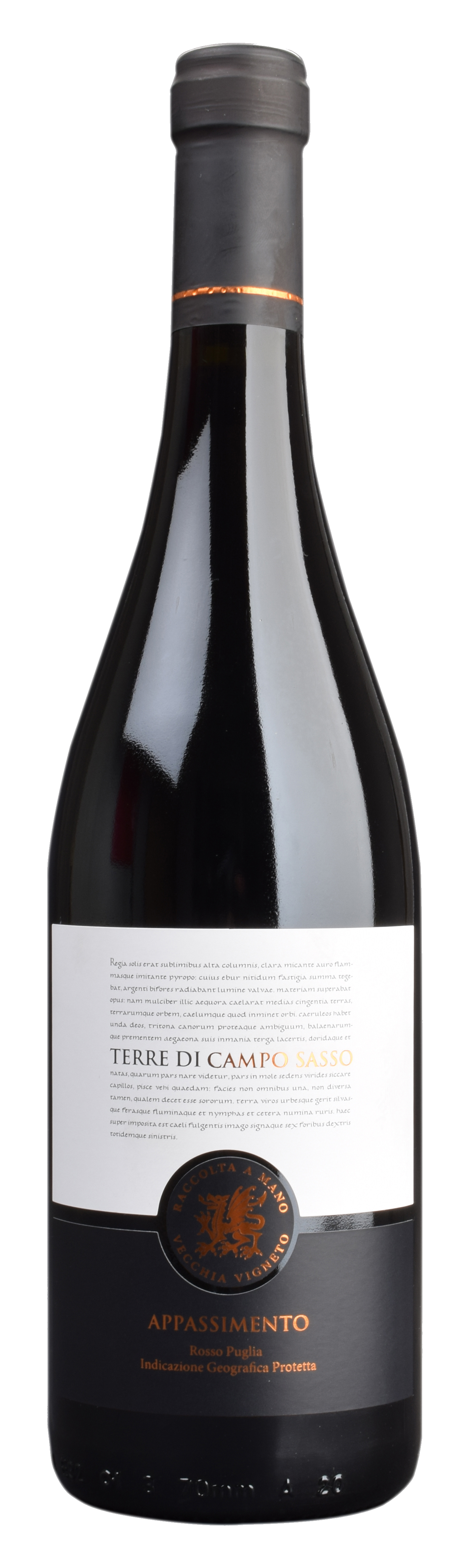 Terre di Campo Sasso Appassimento halbtrocken IGP Apulien Italien 0,75 l