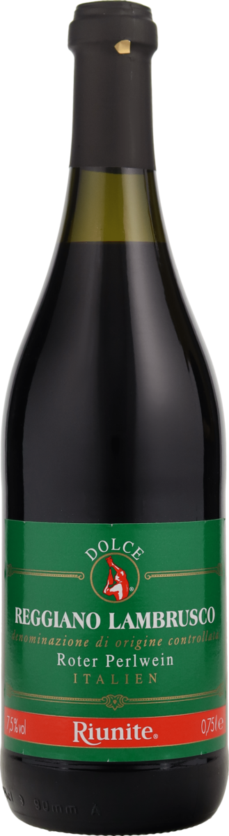 Cantine Ruinite Lambrusco IGT dolce Emilia-Romagna grünes Etikett 0,75 l