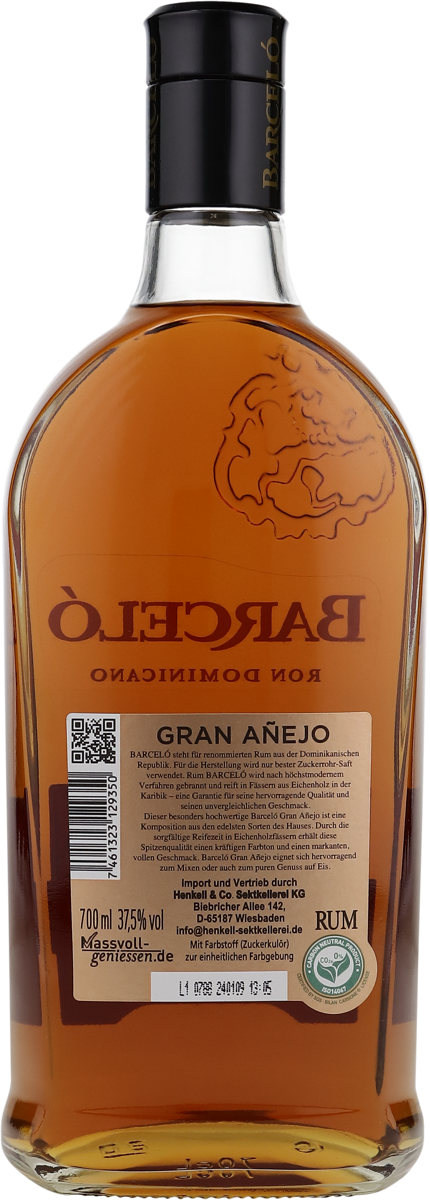 Barceló Gran Anejo 5 Jahre 37,5% vol. Dominikanische Republik 0,7 l