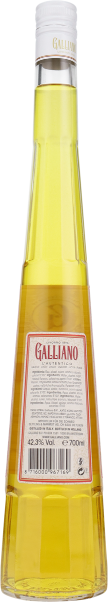 Galliano l'autentico 42,3% vol. Italienischer Vanillelikör 0,7 l