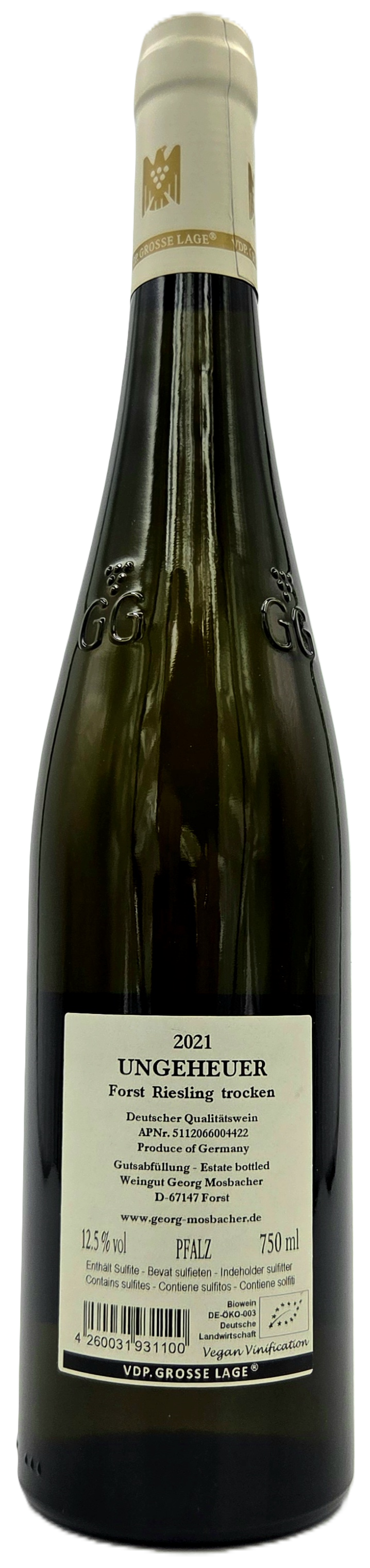 Weingut Georg Mosbacher Forster Ungeheuer VDP Riesling GG Bio Pfalz  0,75l