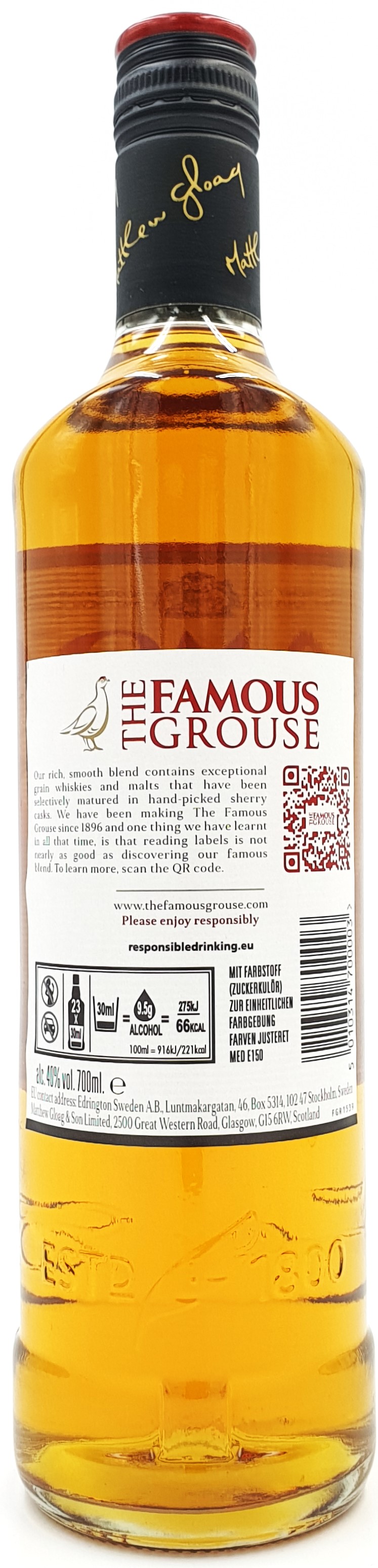 The Famous Grouse 40% vol. Finest Scotch Whisky 0,7 l