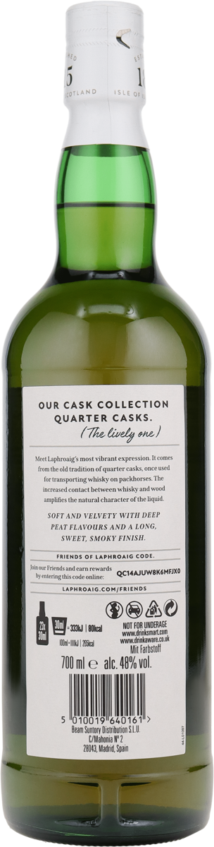 Laphroaig Quarter Cask 48% vol. Single Malt Whisky 0,7 l
